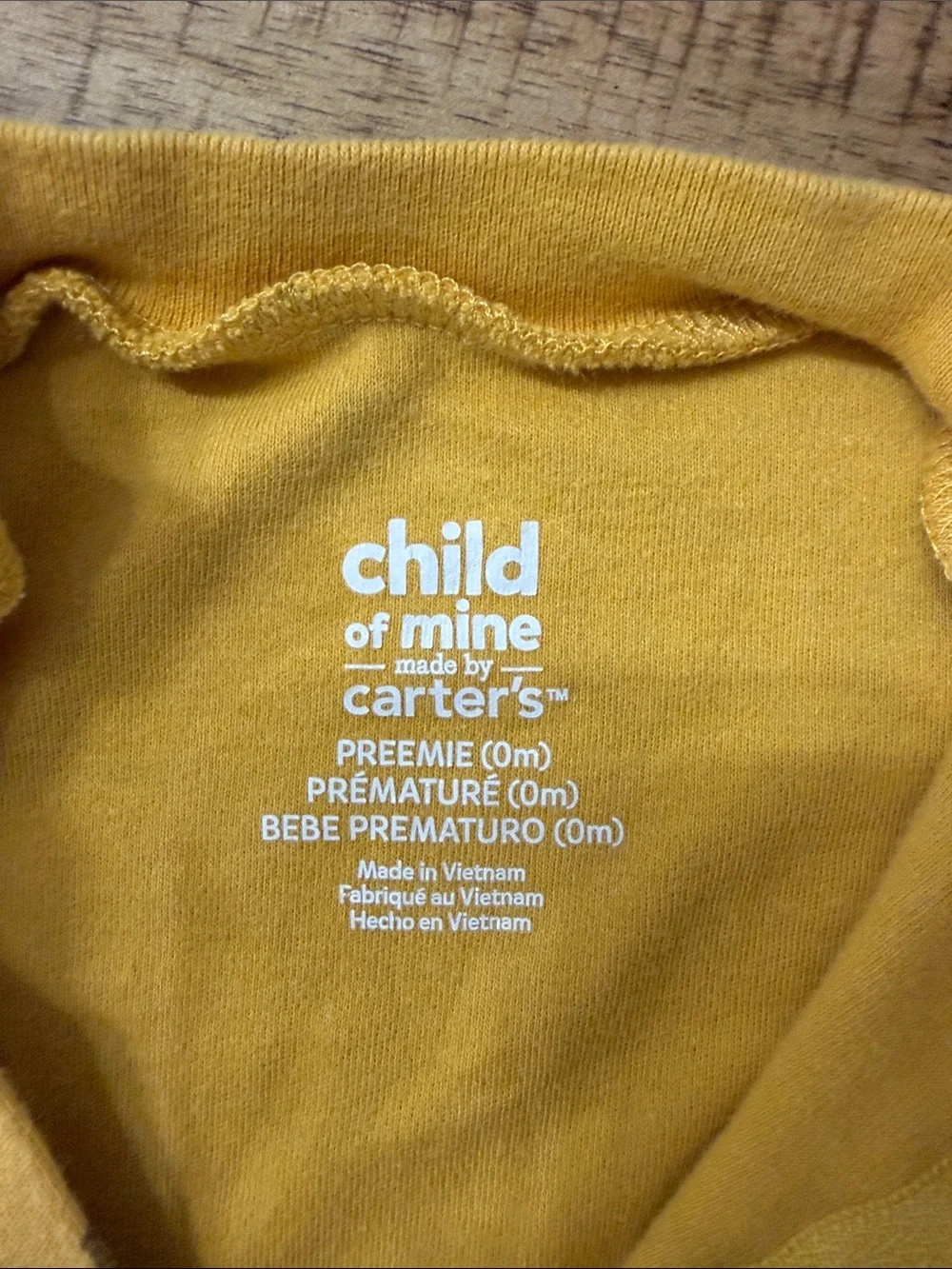 Carters soft yellow